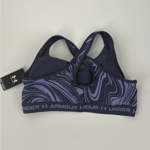 NWT $40 Women's Under Armour Mid Crossback Print Size 3X Sports Bra - Picture 6 of 9